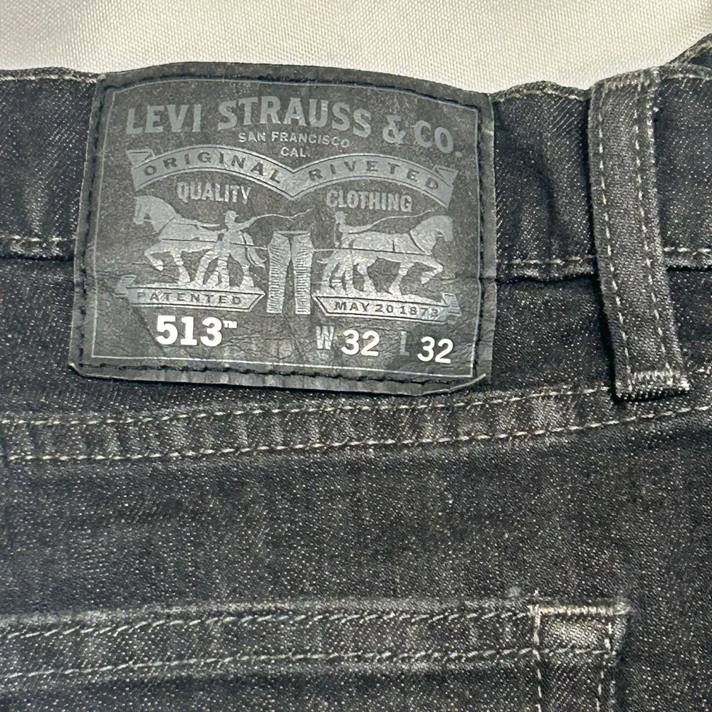 Levi's Men's Dark Black Straight Jeans